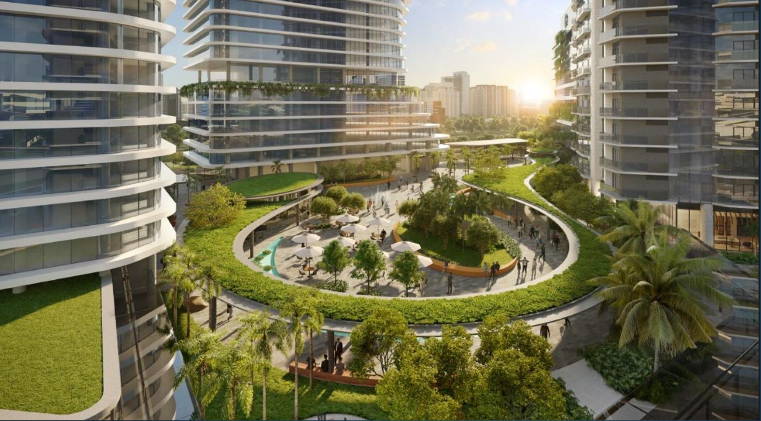 Boulevard do Parque Global com shopping, gastronomia e espaços abertos na Marginal Pinheiros